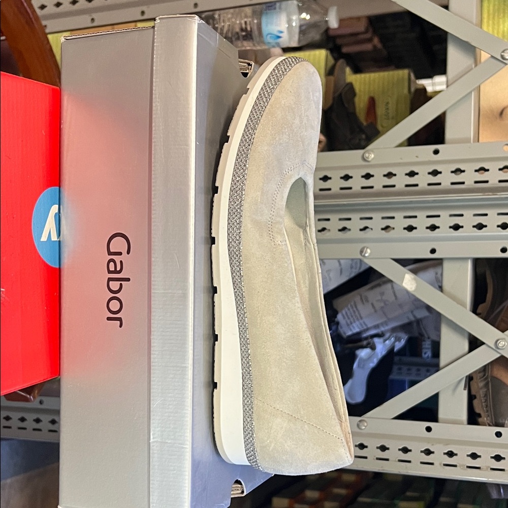 Gabor Light Beige Casual Slip-Ons